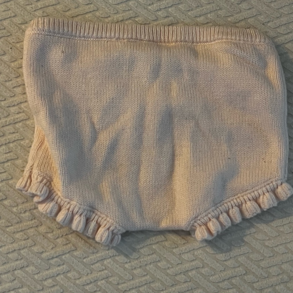 Janie & Jack Pink Knit Baby Bloomers 6-12 Months - Picture 2 of 2